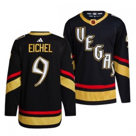 Dresovi Vegas Golden Knights Jack Eichel 9 Adidas 2022-23 Reverse Retro 2.0 Crno Authentic - Muške